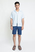 The Ice Blue Classic Fit Cuban Collar Shirt